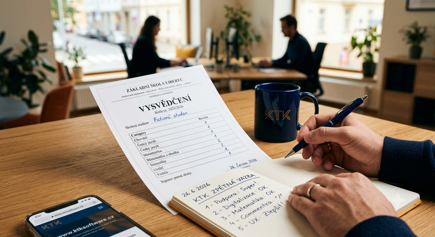 Dnes se rozdává vysvědčení – i my jdeme s kůží na trh. Jak byste oznámkovali KTK SOFTWARE?