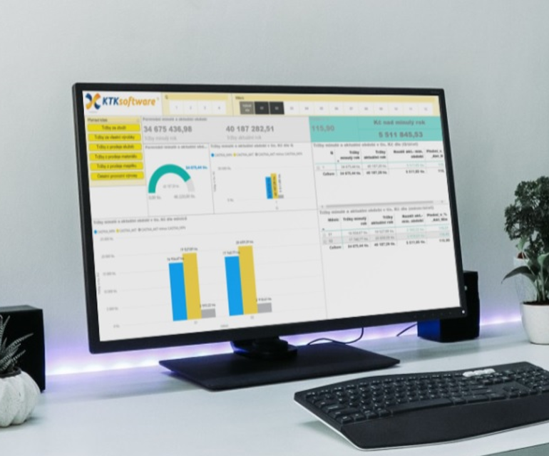 Náhled z modulu KTKw – BI reporting - Informační systém KTKw