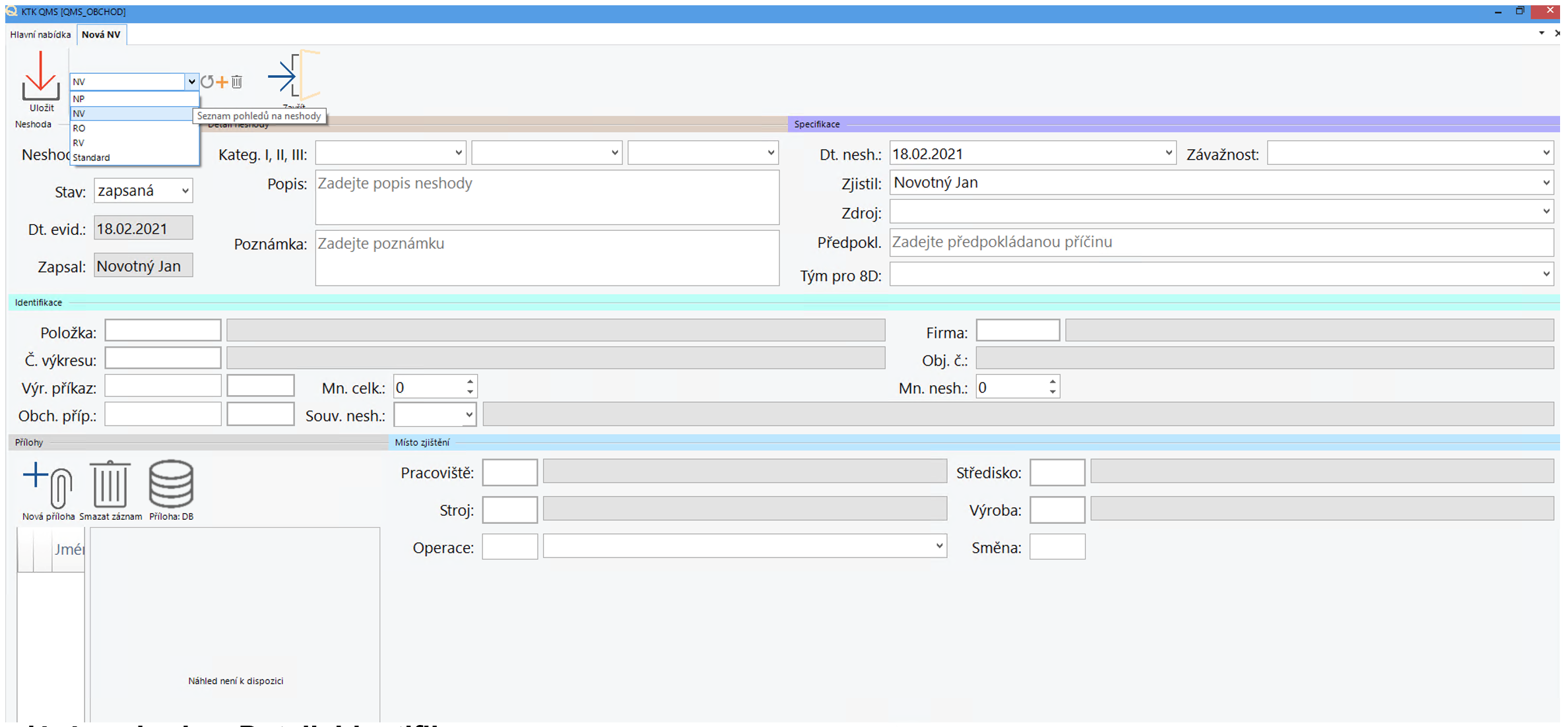 Ruční zápis neshody